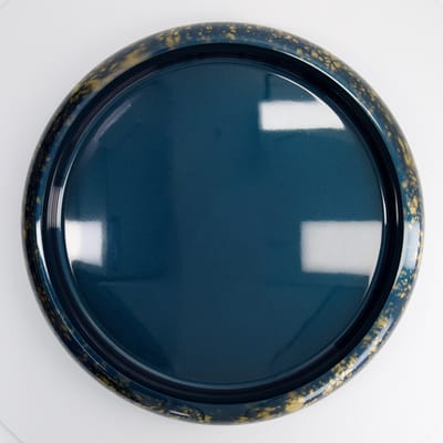 Tokyo Design Studio - Sushi Oke Blue Gold Marble - Hangiri Sushi Kom - 43,8 cm - Blauw/Goud