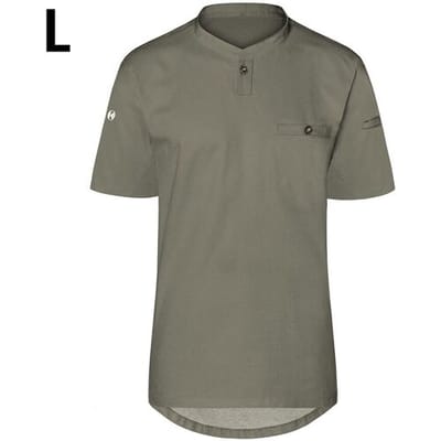 (6 stuks) KARLOWSKY Korte Mouw Heren Werkshirt Performance - Salie - maat: L
