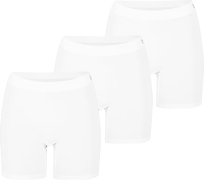 Apollo dames Basic Short - Bamboo naadloos - maat XL - 3-pack - wit