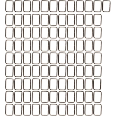 100 Stuks Rechthoekige Tas Metalen Lus Ring Stevig Exquisiet Huisdier Bagage Accessoires voor Huisdier Bagage Hond gray
