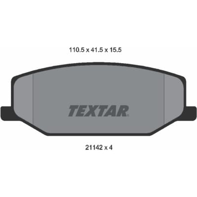Remblokset TEXTAR 2114202, voor