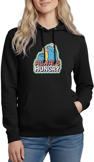 Sesamstraat Koekiemonster Altijd Hongerig Hoodie Dames
