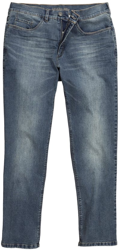 JP 1880 - Heren - Jeans 5-pocket loose fit vintage look tot maat 72 - Blauw denim - Maat 52
