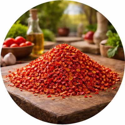 De Kruidenbaron - Paprikastukjes of vlokken rood 1-3 mm - zak 1 kilo