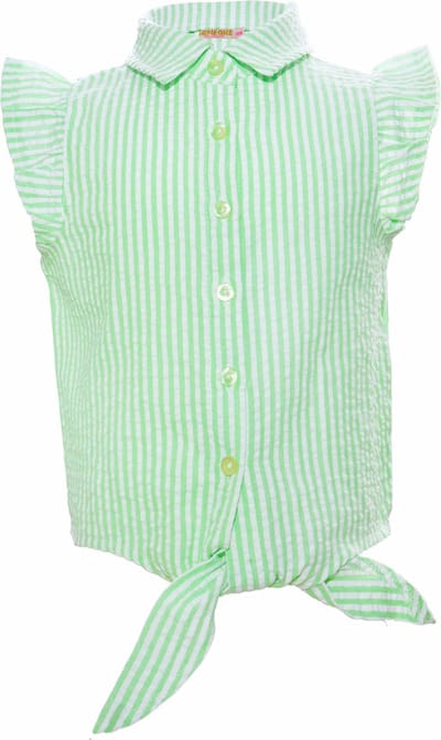 SOMEONE CONNIE-SG-21-G Meisjes Blouse - BRIGHT GREEN - Maat 110