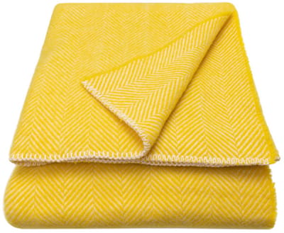 WOOOL Luxury Deken - ALASKA (Dandelion) 150x183cm - 100% Wol