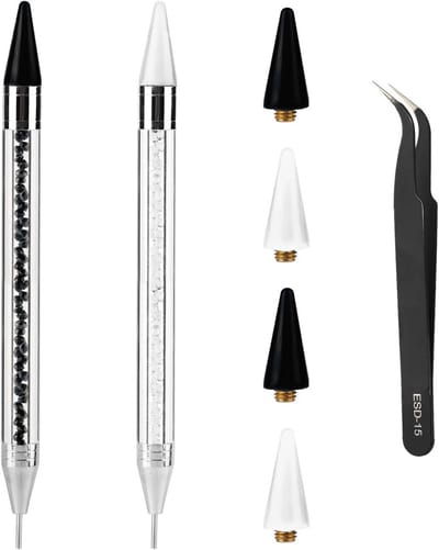 Nagel Strass Steentjes Picker Set met Wax Pen en Pincet voor Nail Art DIY