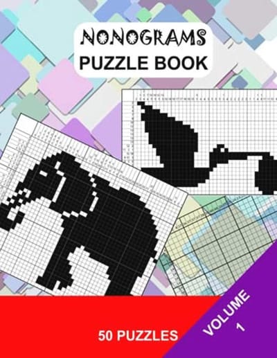 Nonogram Puzzelboek: Hanjie Puzzels en Picross Opdrachten | 50 Puzzels en Oplossingen | Dierenafbeeldingen | Volume 1