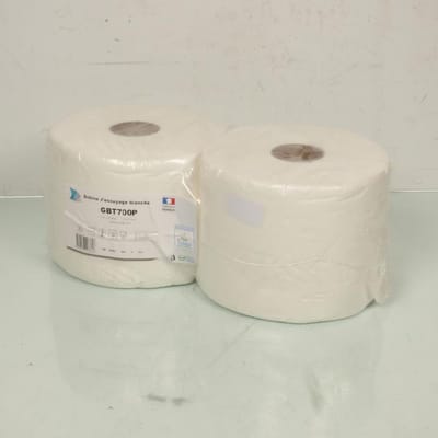 Rouleaux bobine papier blanc absorbant essuie mains pure cellulose 1000 feuille pour atelier