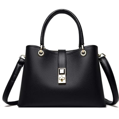 Herfst en Winter Retro Dames Handtas Nieuwe Effen Kleur Hoge Dames Schoudertas Grote Capaciteit Draagbare Schoudertas