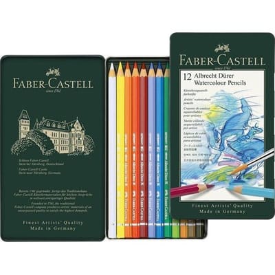 Faber-Castell aquarelpotlood - Albrecht Durer - blik 12 stuks - FC-117512
