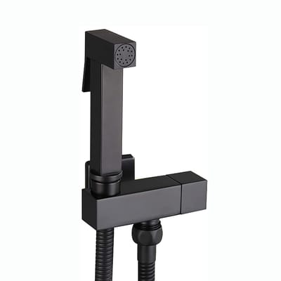 Ynkkvre - Bidetdouche - handbidet toilet sprayer - koudwater douche voor persoonlijke hygiëne en reiniging - messing fittingen - zwart, robuust en duurzaam - wandmontage voor badkamer en toilet