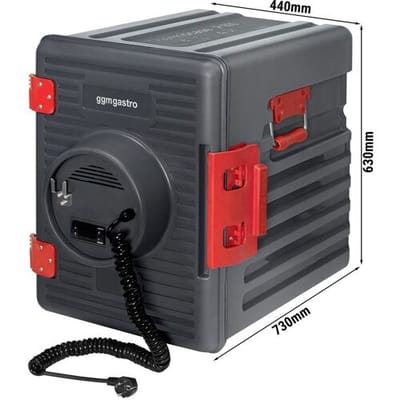 GGM Gastro Thermobox - Frontlader - 63 Liter - Beheizt - 1 kW - für 12x GN 1/1