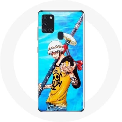 Hoesje Samsung Galaxy A21S One Piece Manga Trafalgar Law