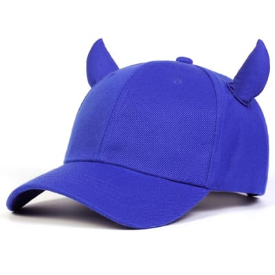 Unisex Stierenhoorn Baseballpetten Lente Herfst Buiten Verstelbare Casual Petten Zonbescherming Pet blue