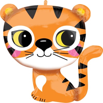 Folieballon tijger 63cm