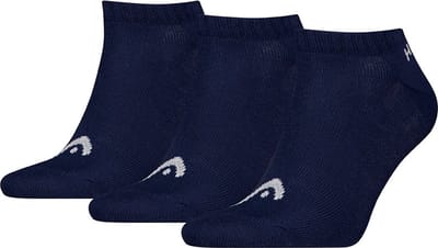 HEAD unisex 3P sneakersokken elements blauw