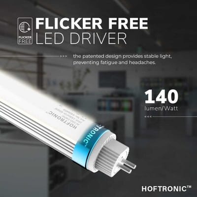 HOFTRONIC 10x LED TL Buis 115cm - T5 G5 Fitting - 18 Watt 2520 lumen (140Lumen/W) - 4000K Neutraal wit - Flikkervrij - Vervangt 65 Watt (65W/840)