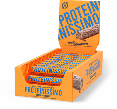 Scitec Nutrition® - Proteinissimo Bar (24 x 50 gram - Peanut Butter) - Pindakaas - 24 eiwitrepen - eiwitreep - proteine repen - protein bar - energiereep