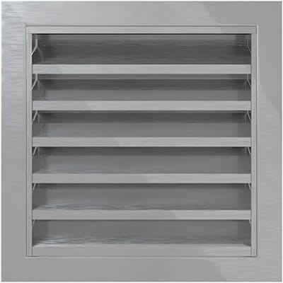 Ventilatierooster - Afvoer Afdekking - Luchtstroom Verbeteren - Roestvrij Staal - 25 cm - Zilverkleurig