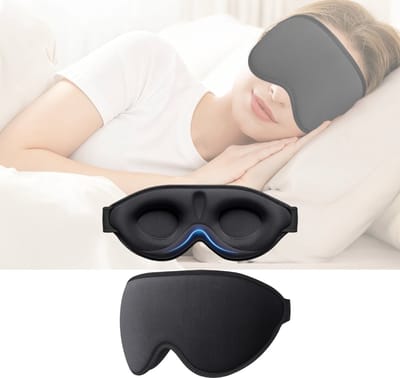 CLVP® Eye Mask Sleep - Masque de nuit Femme & Homme - Zwart