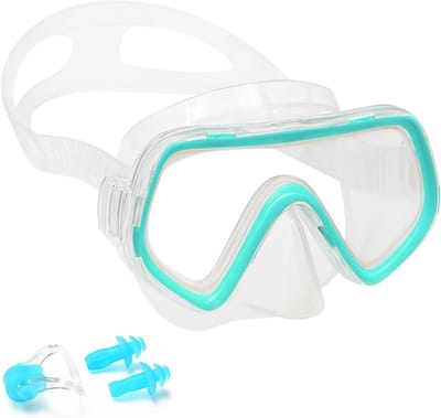 Duikmasker voor Kinderen, Anti-Fog en Lekvrij, Perfect voor Snorkelen en Zwemmen, 180° Zicht, Geschikt voor Jongens en Meisjes
