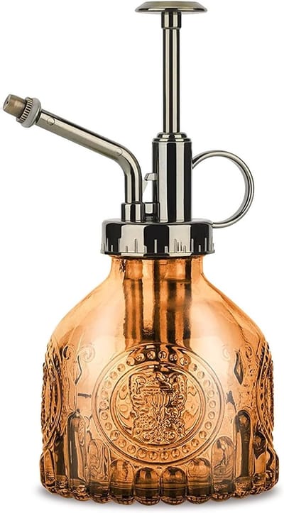 Retro Glazen Plantenvernevelaar 200 ml - Handmatige Vernevelaar voor Tuinieren, Planten en Huishoudelijke Reiniging