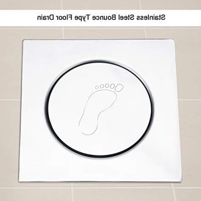 RVS Pedal Bounce Vloerafvoer voor Douche, Keuken, Badkamer en Garage - Efficiënte Waterafvoer en Onderhoudsvriendelijk