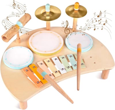 VH Supplies®Kinder Drumstel - Kinderdrumset - Drumstel voor Kinderen