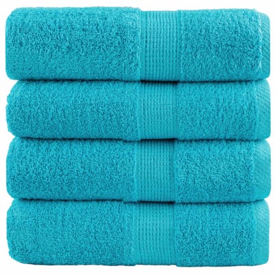 vidaXL - Gastendoekjes - SOLUND - 4 - st - 600 - g/m² - 30x50 - cm - turquoise