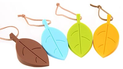 Allecto - Deurstopper - Vinger Protector - Siliconen - Cartoon Blad Stijl - Decoratieve Deurstopper - Veilig voor Thuis en Kantoor - 4 Stuks