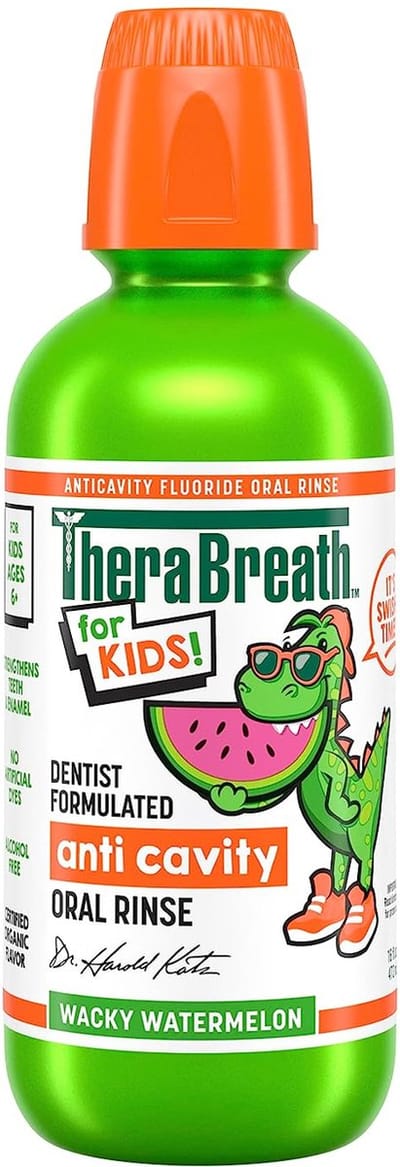 Therabreath Kids Mouthwash - Mondspoeling- Mondwater - Wacky Watermelon - Kinderen - 473ml