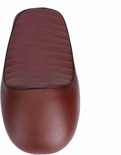 Motorfiets PU Leer Vintage Cafe Racer Seat - Plat Zadel Kussen voor CG125 GN CG CB400SS(A1)
