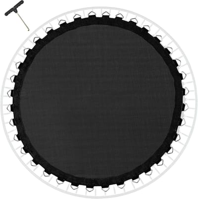 Vervangende Trampoline Mat - Springmat - Buiten Spelen - UV-bestendig Ontwerp - 366 427 cm - Zwart
