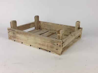 Fruitkist laag model "old look" middel / Opbergkist / Cadeau kist / Houten kist / Krat