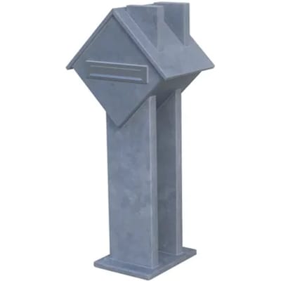 Homesweethome Staande Brievenbus - Natuursteen - Blauwe Hardsteen - 40x115x40cm