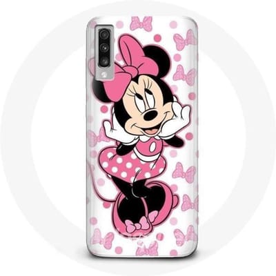 Coque Samsung Galaxy A70 Minnie Mouse Dessin animé mignon rose