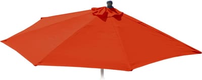 Vervangingshoes voor Parla halfronde parasol, parasolhoes vervangingshoes, 270cm stof/textiel UV 50+ 3kg ~ terracotta