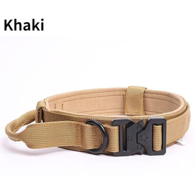 1 ST Militaire Tactische Halsband Middelgrote Halsband Verstelbare Herder Middelgrote Halsband voor Wandeltraining Duurzame Hondentrainingshalsband L