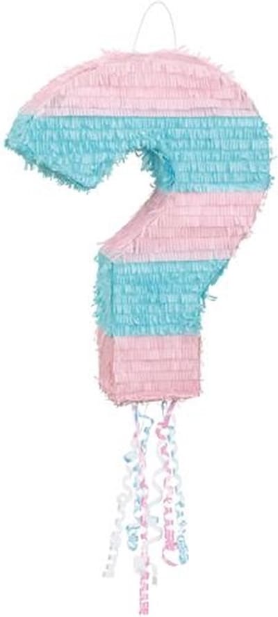 Pinata gender reveal met trekkoord