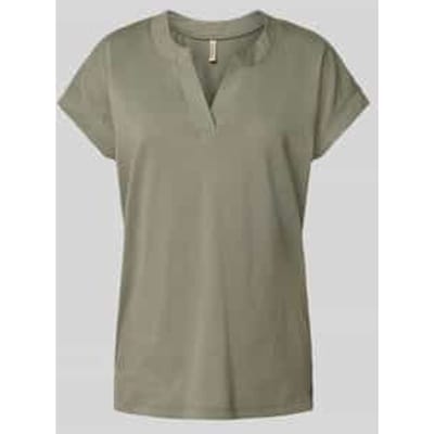 T-shirt met V-hals, model 'DERBY'
