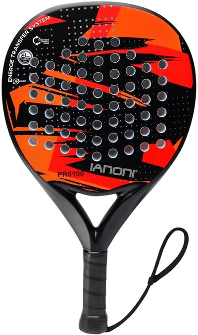 Benelux Select Padelrackets – Padelracket – Padel Racket – Lichtgewicht – Duurzaam – Schokabsorberend – Carbon Fiber - 45x26x4 cm