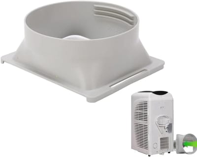 Dailygoody - Uitlaatslangconnector - Draagbare AC-slangverlengingsconnector - Grijs - Slangkoppeling - Geschikt voor airconditioners - 5,9 Inch