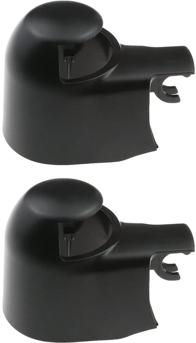 Dailygoods- Achterruitenwisser Armkappen - 2 Stuks - Kunststof - Compatibel met T5/T6/Golf - Hoogwaardig Materiaal - Afmetingen 8,8 x 46 mm - Wisserkap