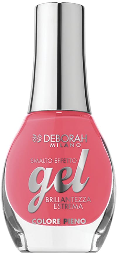 Deborah Milano Gel Effect, 8,5 ml, Koraal, Coral Poppy, Kleurend, Glans, Fles