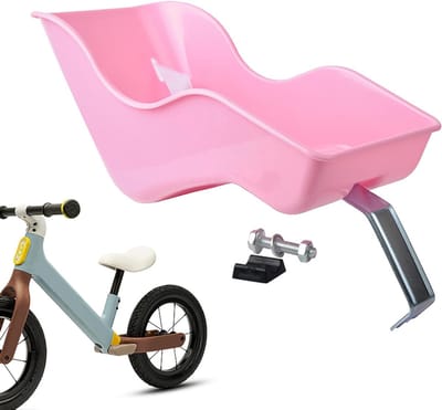 Poppenfietszadel - Fietszitje poppen - Poppen meenemen - Veiligheidsriem - 377 cm lengte - Zwart
