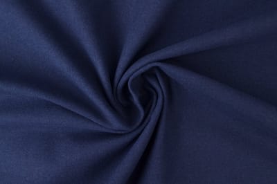 10 meter molton stof - Marineblauw - 100% katoen - Molton stof op rol