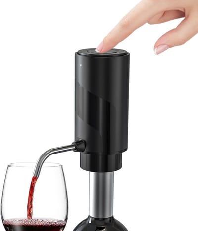 Karaf - decanteer karaf - Automatische elektrische karaf - USB oplaadbare karaf - Zwart - Kunststof