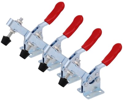 NTH products- Snelspanner 4-delig - Horizontale Klem - Handgereedschap - Capaciteit 90 Kg - Gekleurde Handgreep - Schokbestendig
