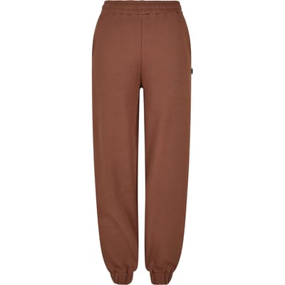 Urban Classics - Organic High Waist Ballon Dames joggingbroek - S - Bruin